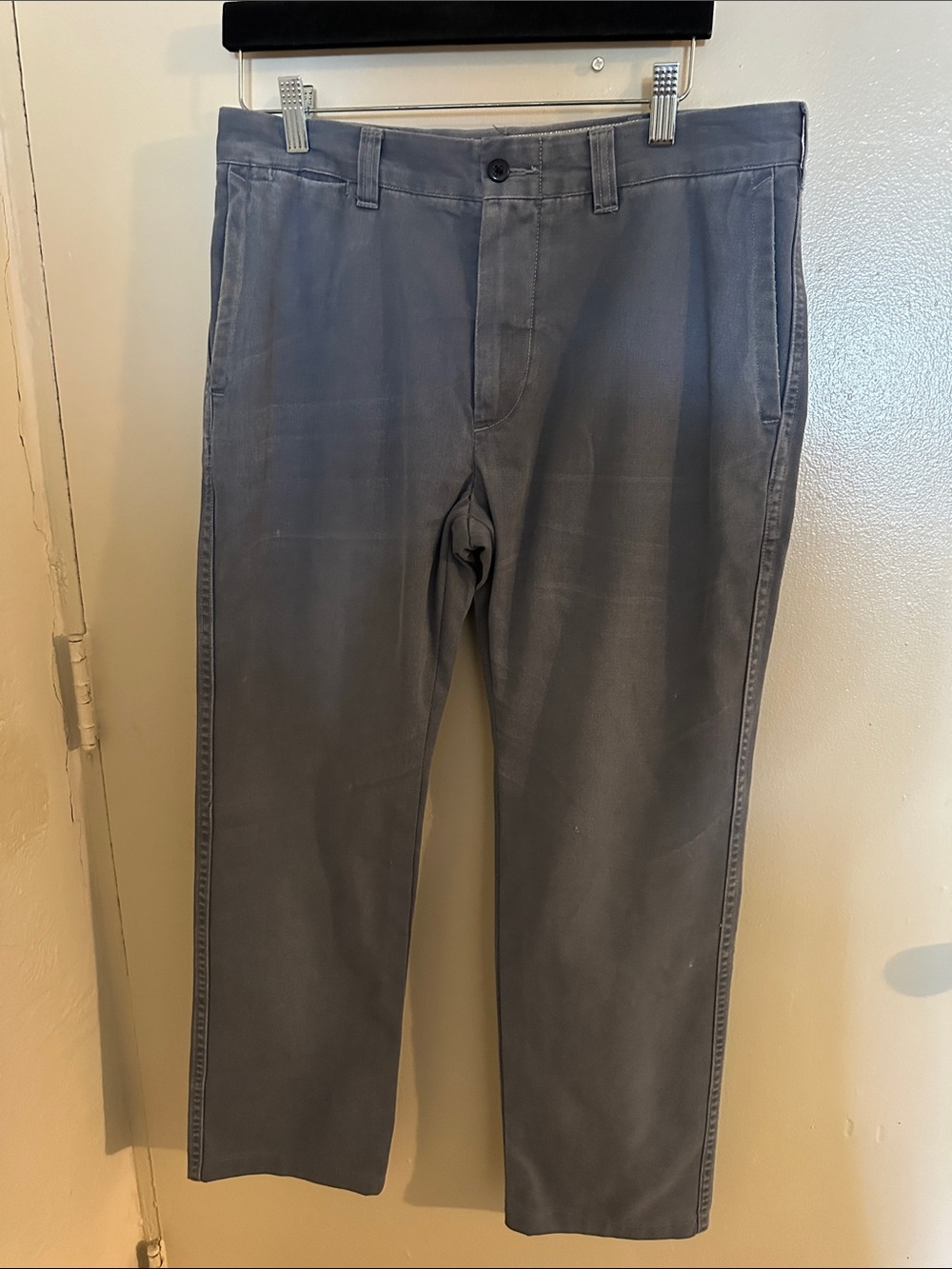 Polo Ralph Lauren GI Fit Gray/Blue  Cotton Twill Chino Pants Classic Straight 32